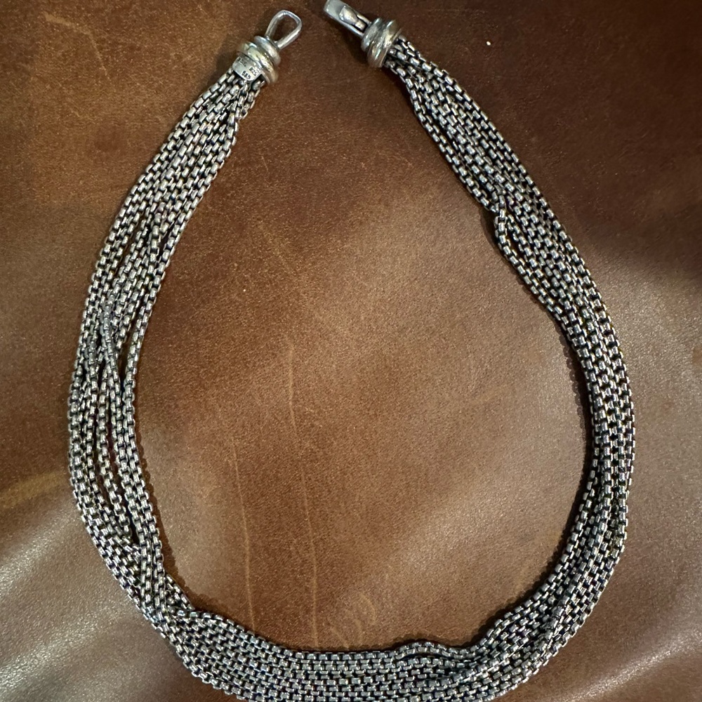 David Yurman six strand necklace